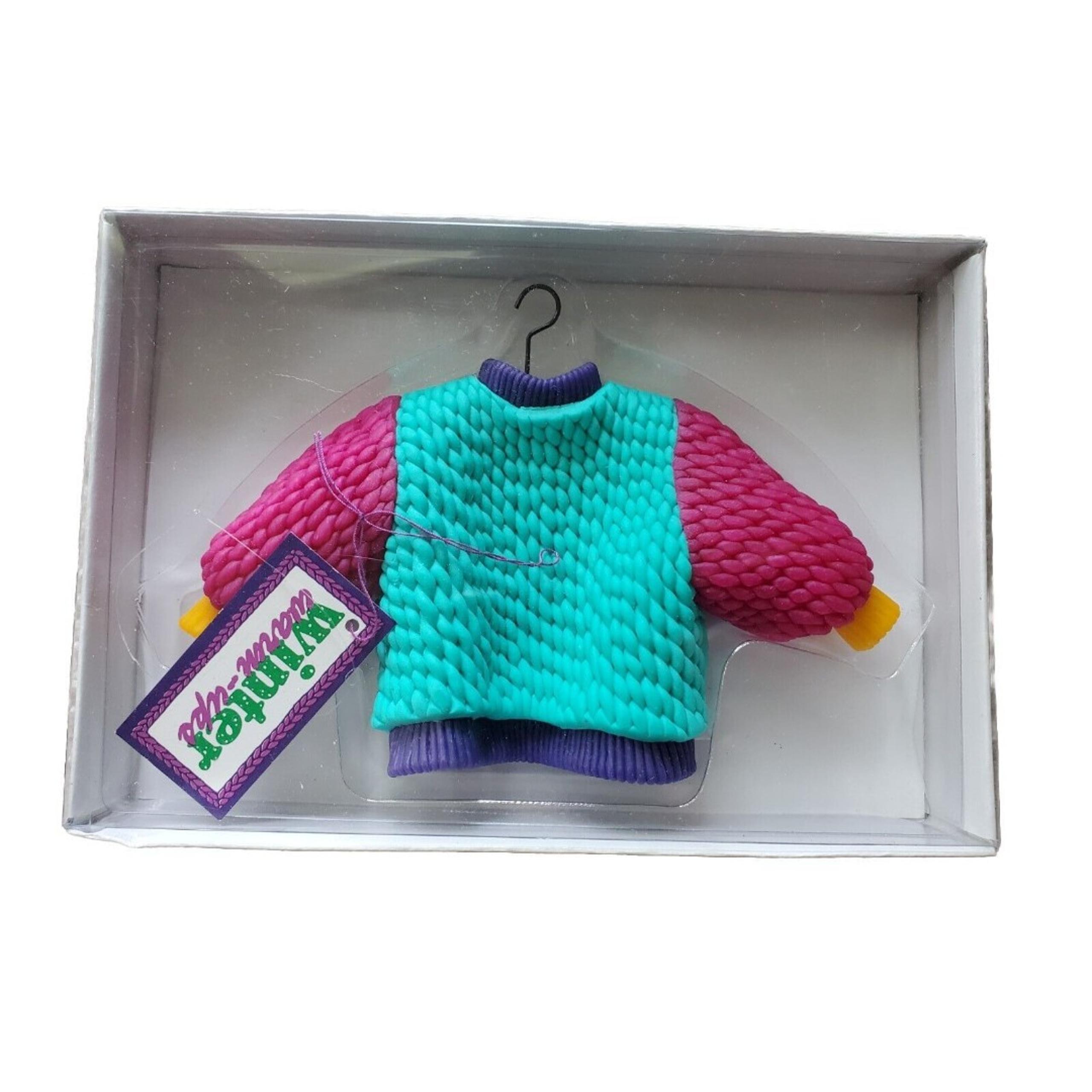 Department 56 Ugly Sweater Ornament Resin Christmas Holiday Decor w Box NEW