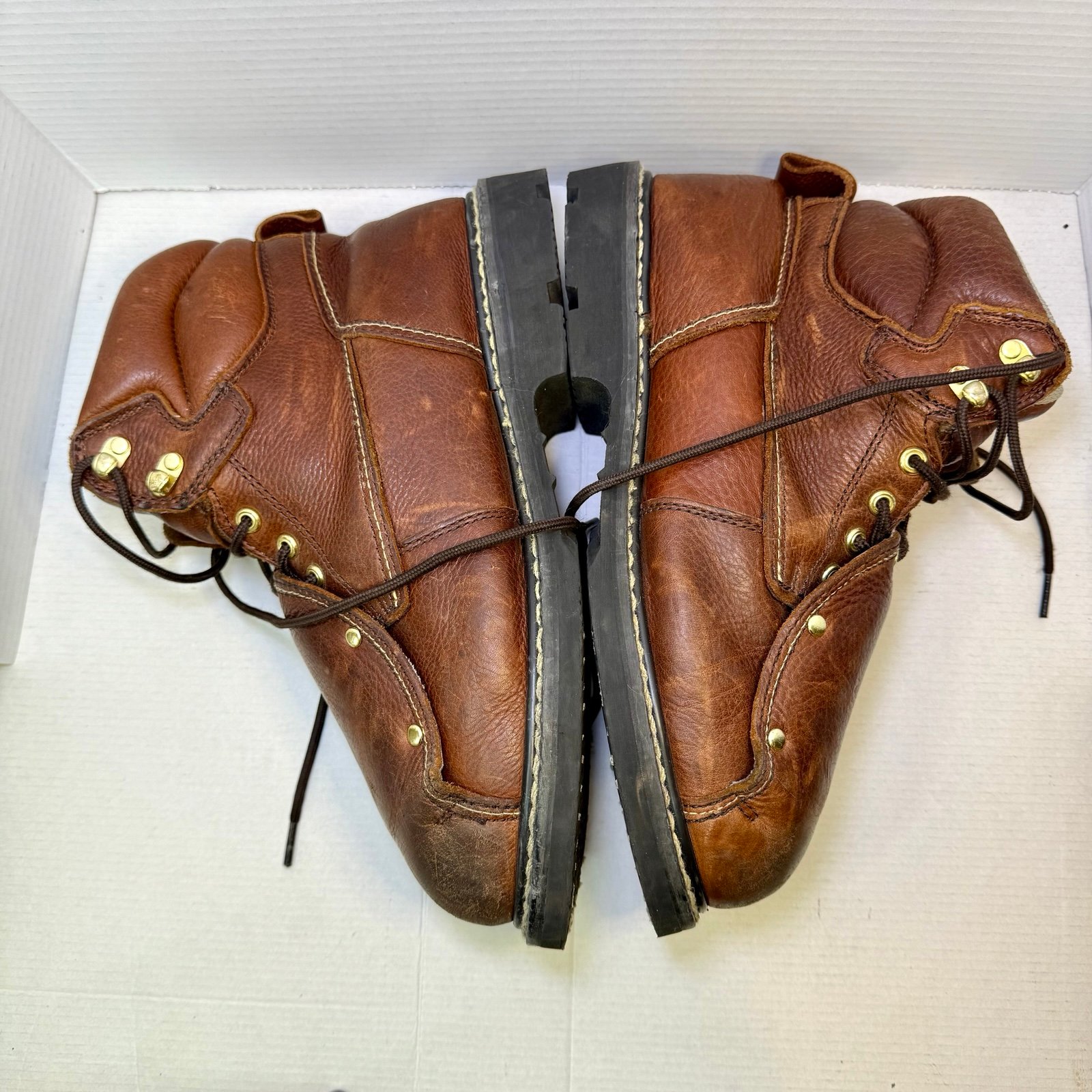 Iron Age Men's Groundbreaker External Met Guard Steel Toe Work Boots Size 10.5M