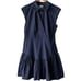 MILLY Gabby Poplin Dress Mini Dress, Navy, Size 4