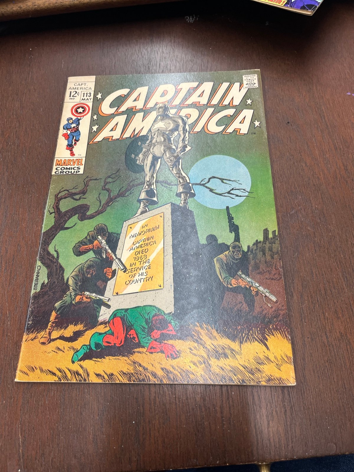 Captain America 113 Steranko Cover