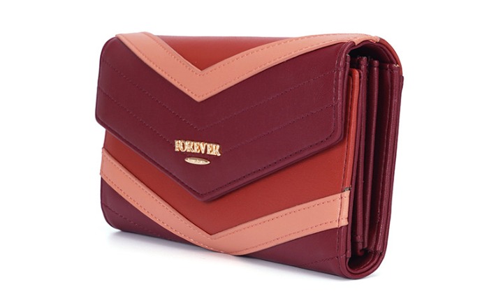 Lady Colorful Long Size Purse Leather Bag Good Quilting Fashion Wallet