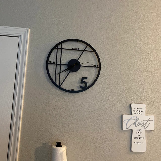 Minimalist Wall Clock, Large Wall Clock, Modern Wall Clock, Oversized Wall Clock