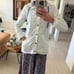 Diesel windbreaker women’s hooded jacket white size Small
