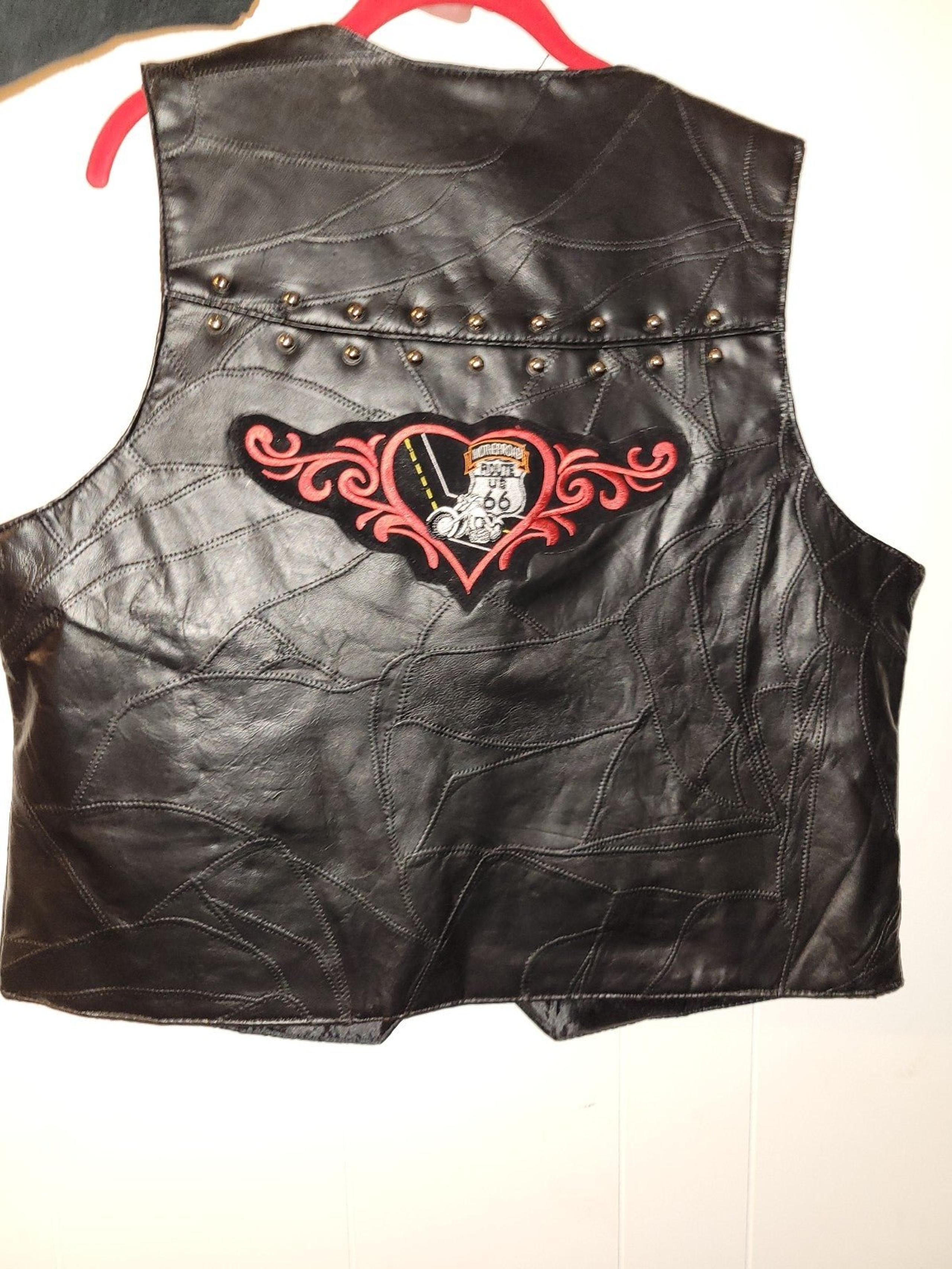 Woman's leather vest
