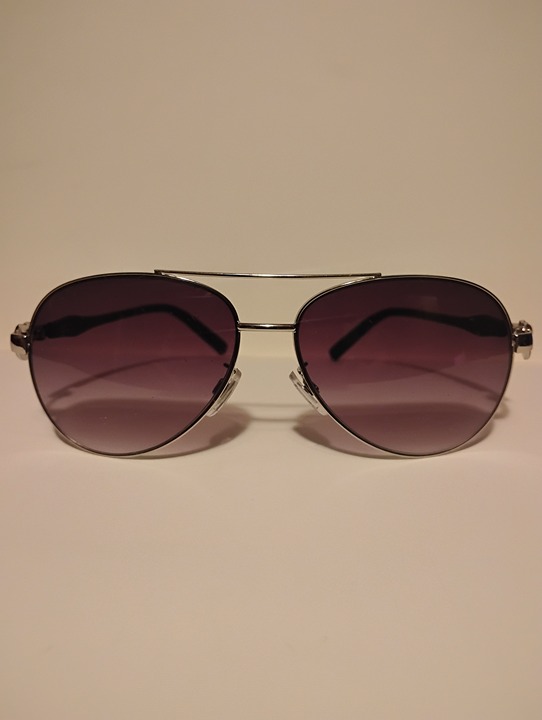 Juicy Couture silver aviator sunglasses with smoked lenses