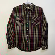 Levi Strauss Sanforized Western Wear Made in Italy Long Sleeve Button Up Small