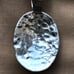 Turquoise 925 Silver Hammered Pendant