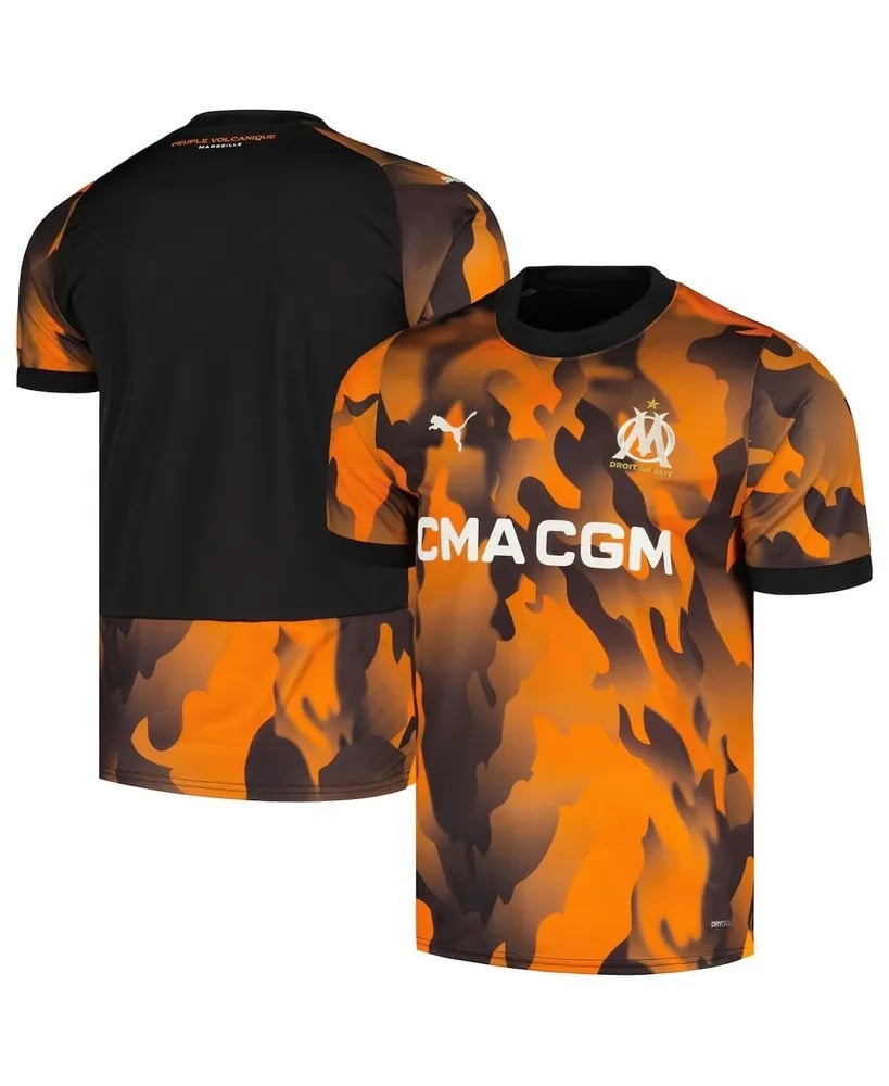 Olympique De Marseille Authentic 3rd Orange Jersey Puma Soccer