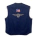 Vintage denim vest with Harley Davidson