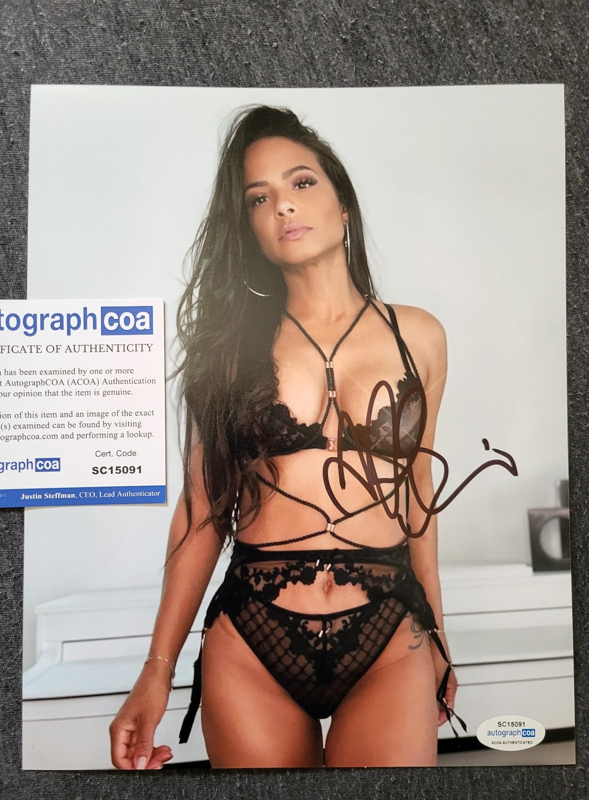 Christina Milian Singer Sexy Concert Signed 8x10 Photo ACOA