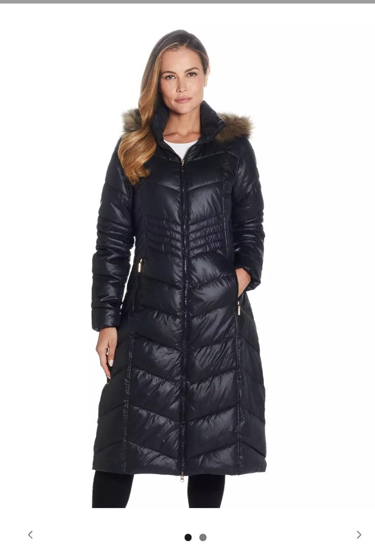 ‼️2/75‼️SAVE OVER 140‼️Gallery Black Long Quilted Puffer Coat