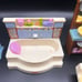 Fisher Price Loving Family Dollhouse Bathroom Deluxe 2008 Furniture.