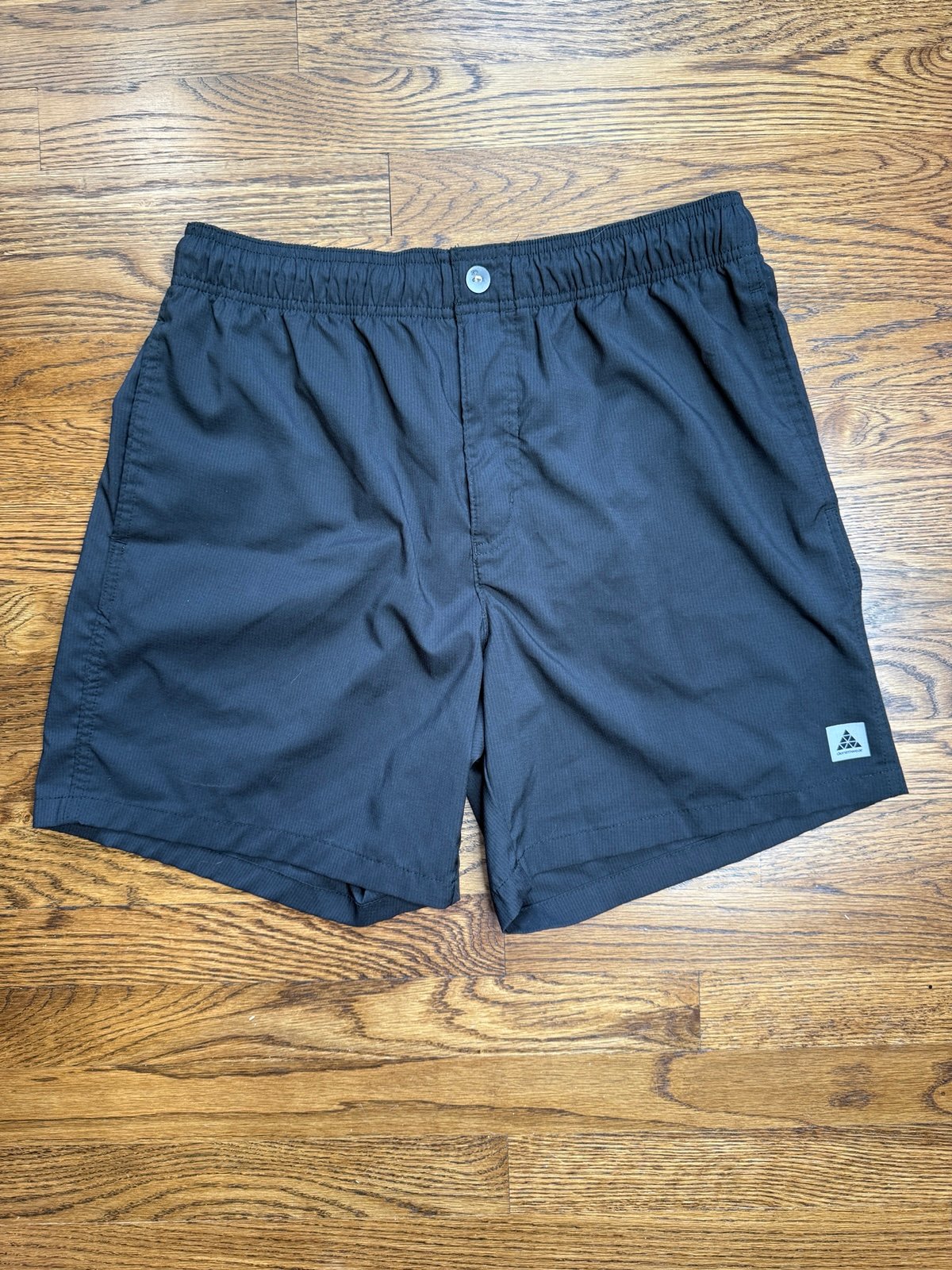 ZARA Men’s Technical Bermuda Black Athletic Stretch Shorts Size Large
