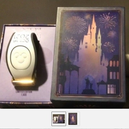 DISNEY WORLD 50th ANNIVERSARY MAGIC BAND OCT 1 LIMITED EDITION LE 1500 UNLINKED