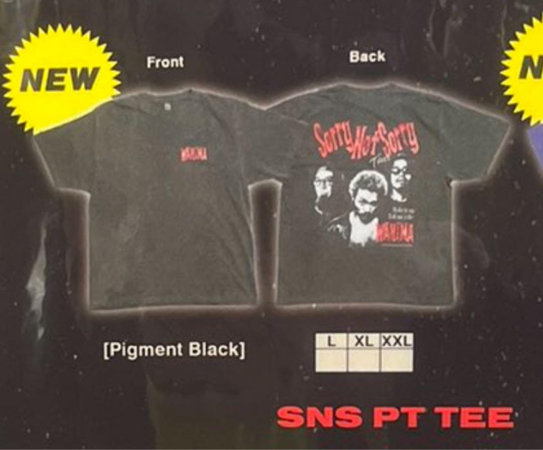 全国送料無料・イイ店 XXL T-shirt, WANIMA size. Souvenirs SORRY. NOT SORRY SNS ミュージシャン