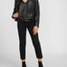 Express Women's Black Sequins race back top with lace The perfect party top