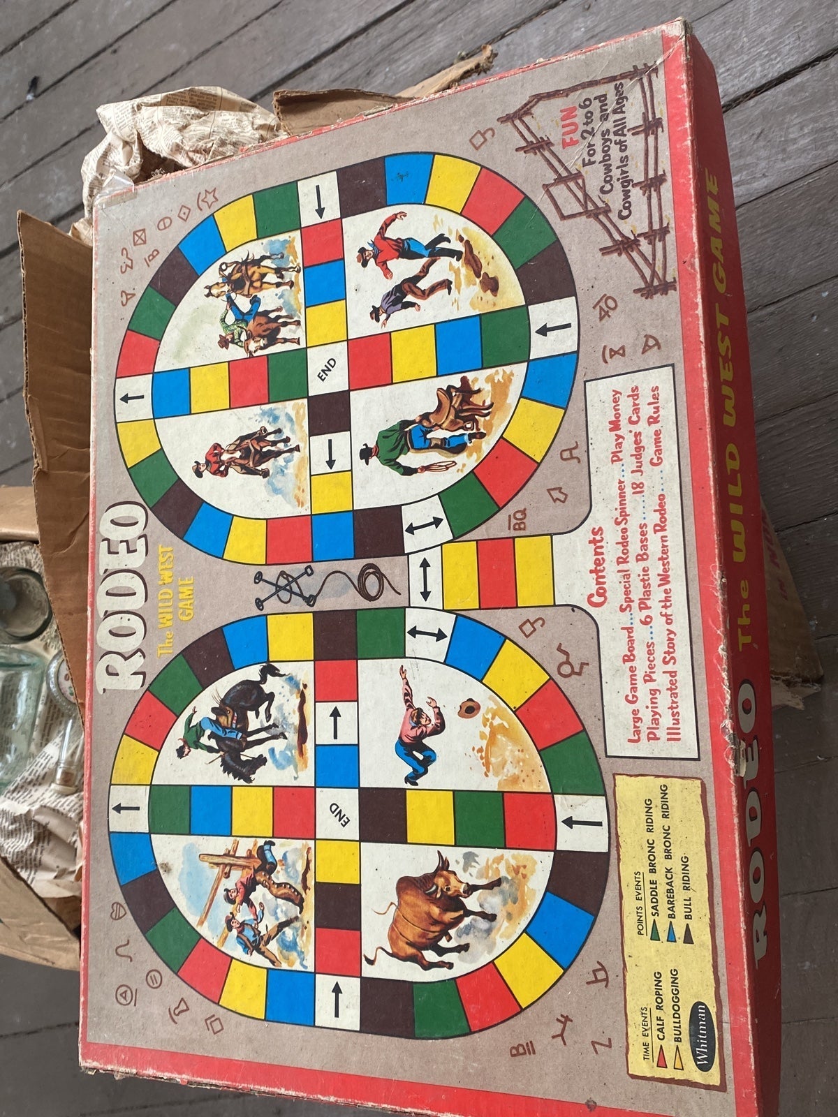 Rodeo the Wild West board game