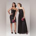 ML Monique Lhuillier Bridesmaids Ruched Strapless Taffeta Dress Sz 2 Black