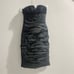 ML Monique Lhuillier Bridesmaids Ruched Strapless Taffeta Dress Sz 2 Black
