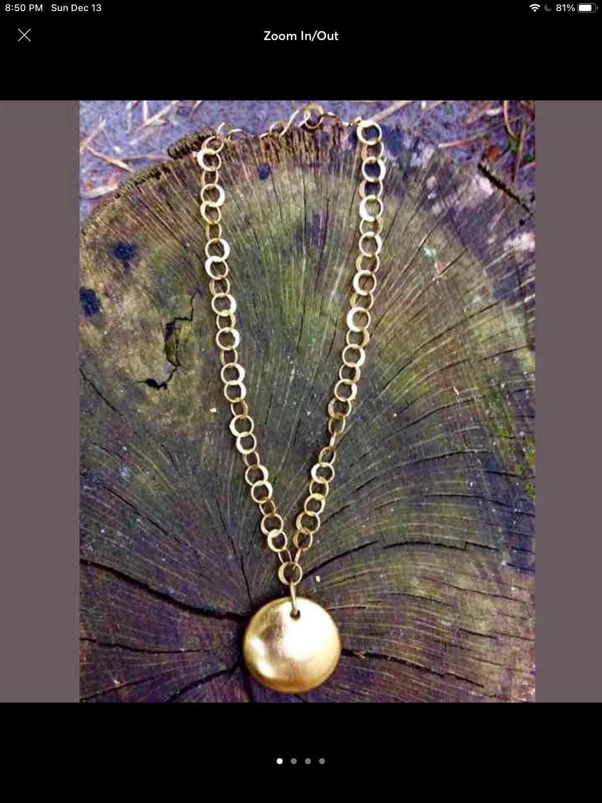 GOLD STERLING MEDALLION NECKLACE copy