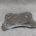 Silver Wide Flower Filigree Engraved Western Belt Buckle Great Vintage Condition