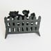 VTG Handpainted Cast Iron Napkin Mail Holder Tulips Pond Lily Picket Fence