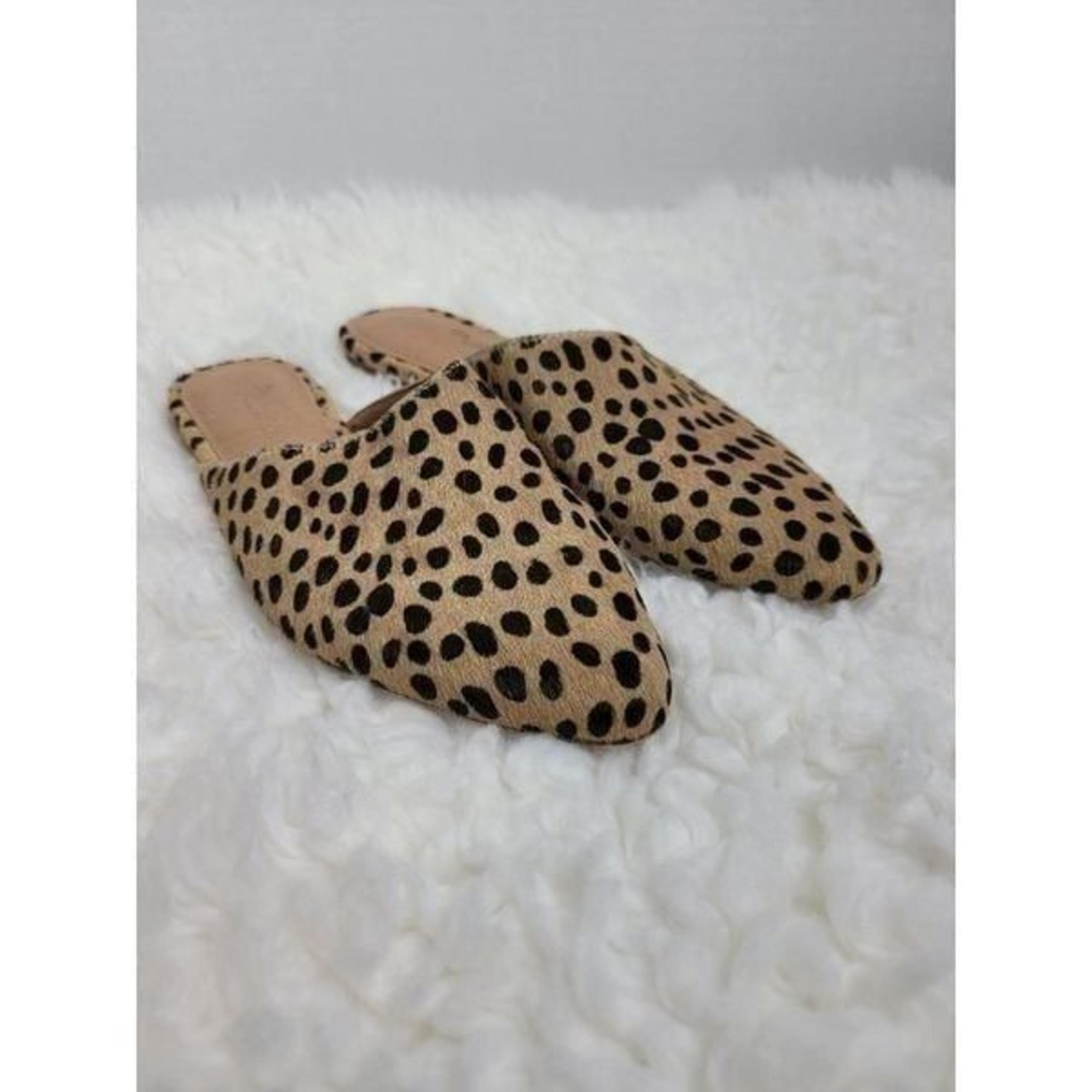 Madewell Womens Mule Size 7 Leopard Print i Slip On Shoes