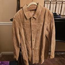 Mens Real Suede Barn Jacket
