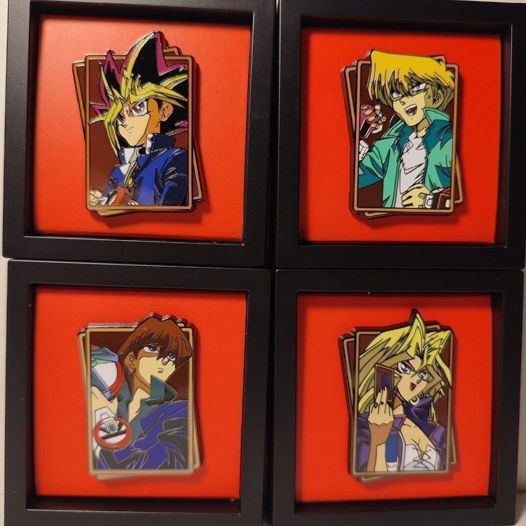 Yugioh Enamel Pins FigPin Minis Commons Full Set Of 4 Official Collectibles