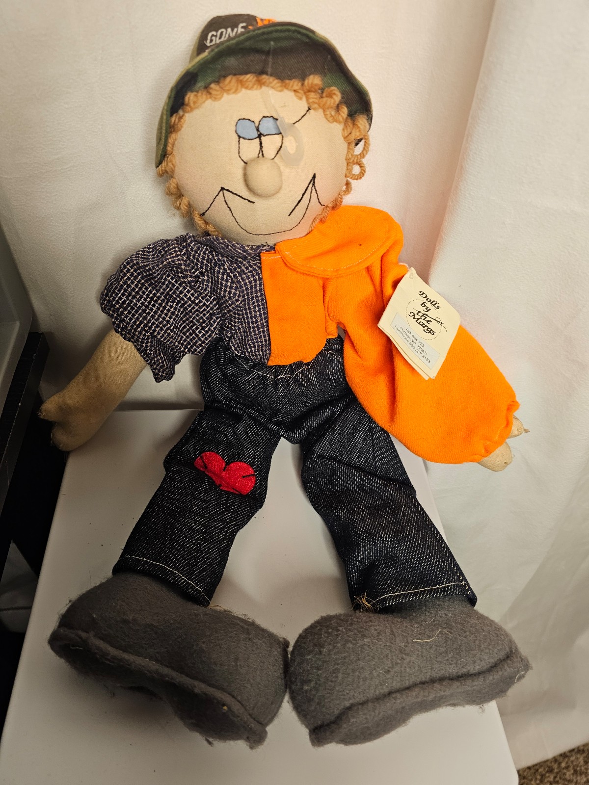 Vtg 18 Limited Edition 2005 Nancy Marg Handmade Doll Bluegill Bill