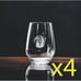 Grim Reaper Stemless Wine Glasses x4 Premium 15 Oz Personalize Skeleton NEW