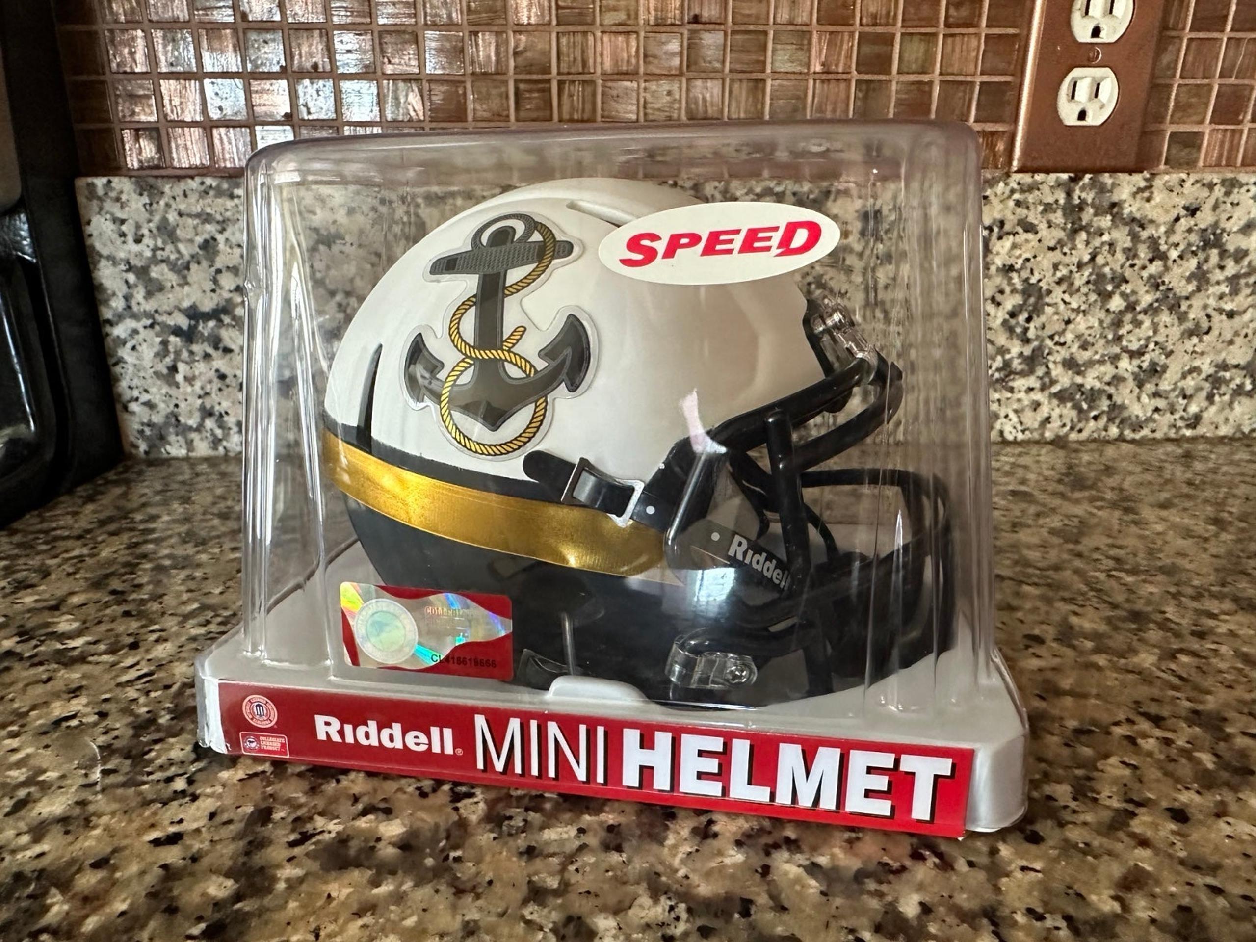 Navy Midshipmen VS Army Football Game Riddell Revo Speed Mini Helmet