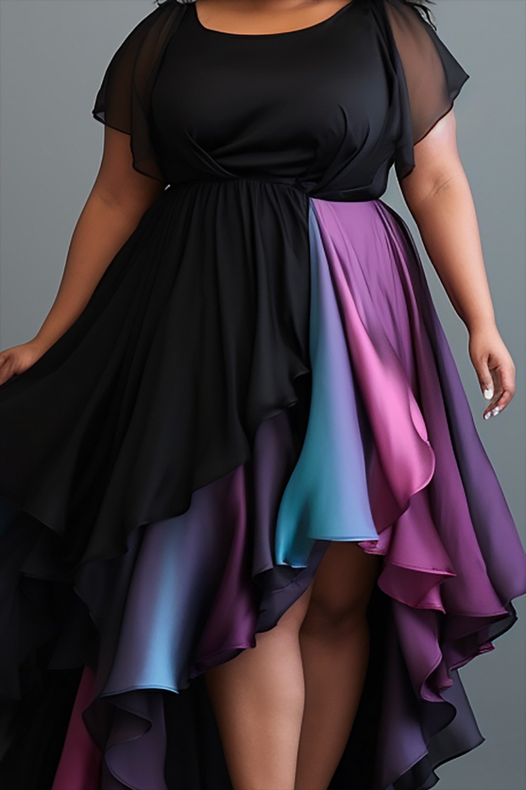 Xpluswear Plus Size High Low Hem Size 26 4X