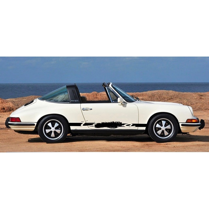 Custom Targa Side Decals Set For Porsche 911 1964-1997 964 993 Classic Targa