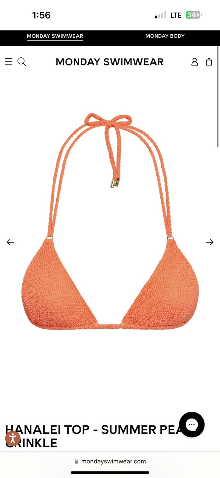 Monday Swimwear BRAND NEW Hanalei Set