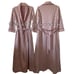 vtg Floor Length Robe w Belt + Pockets