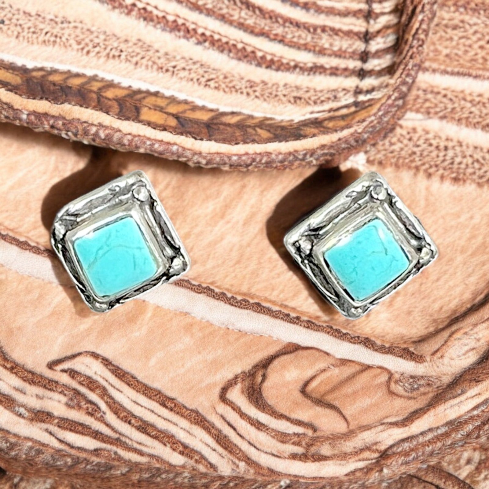 Vintage Sterling Silver Turquoise Southwestern Country Western Rodeo Deadstock