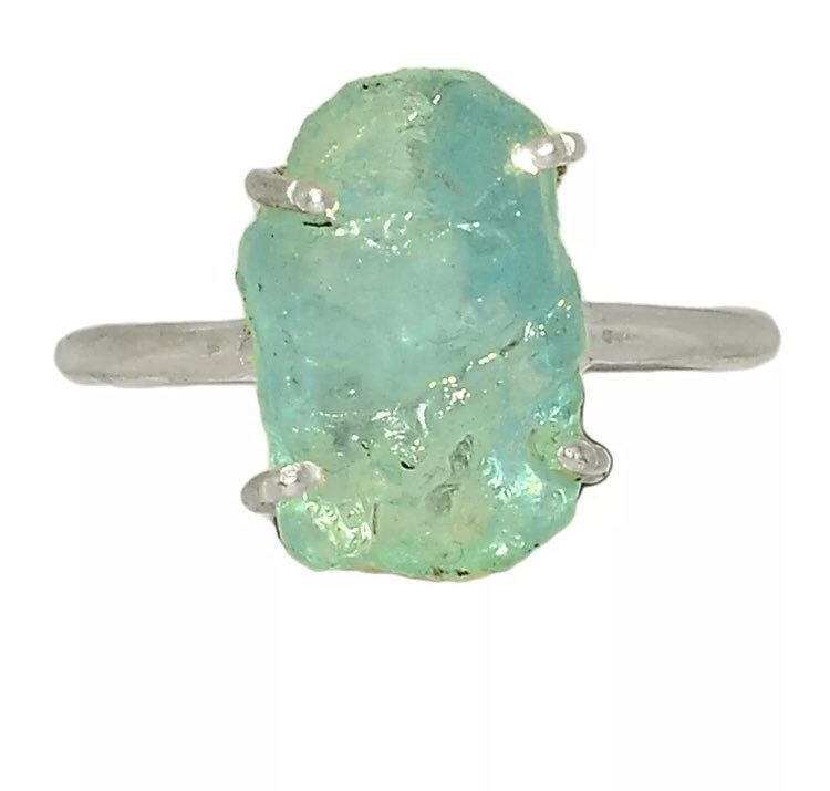 Aquamarine Sterling Silver Ring