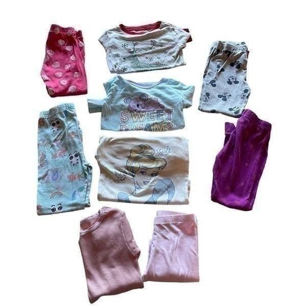 Disney Girl Princess Sweet Dreams Multicolor Cotton Soft Long Sleeves Tops and B