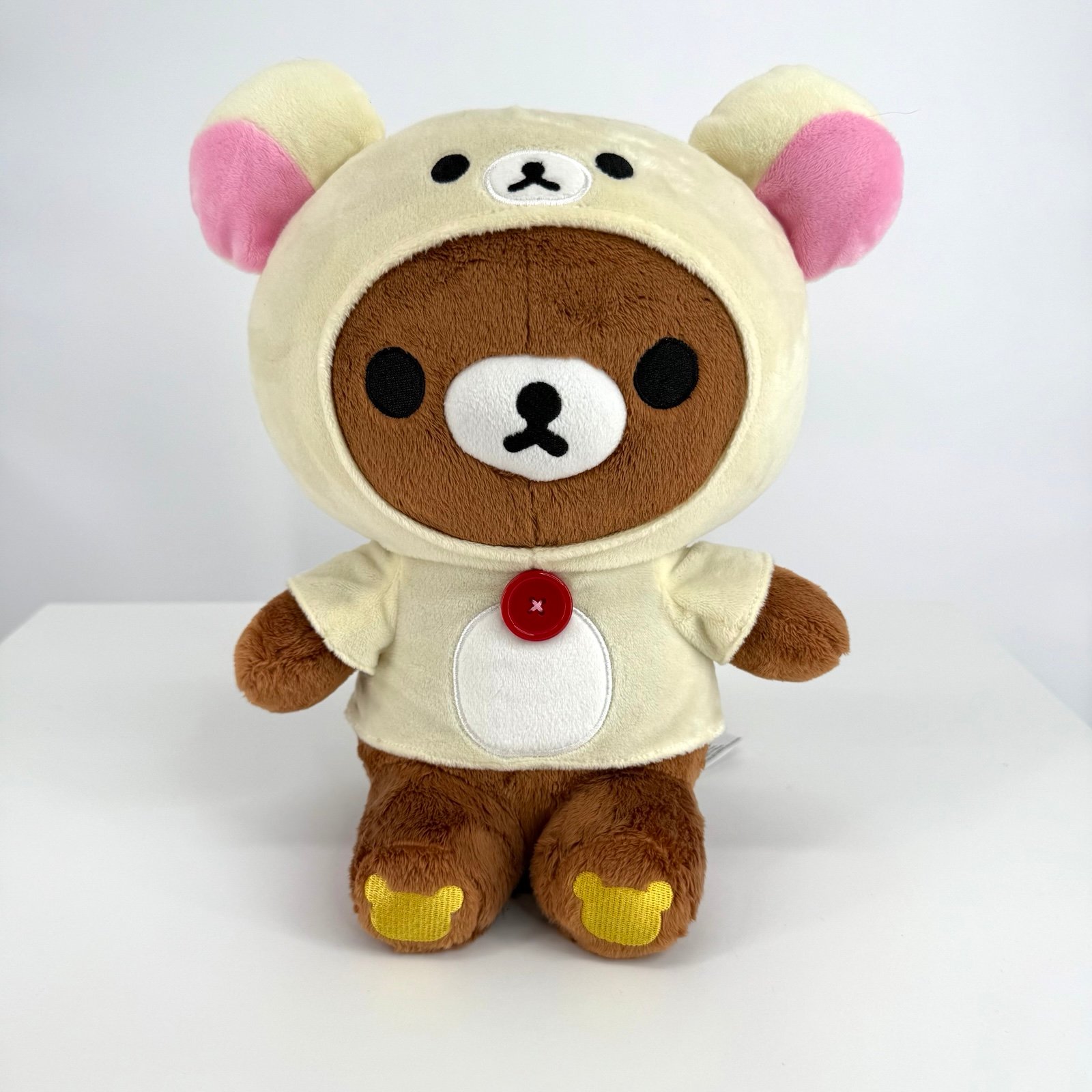 Sanrio Rilakkuma Korilakkuma Hoodie Sitting San-X 12” Plush Stuffed Animal