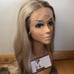 Ombre Ash Blonde Lace Front 24 Inch Wig