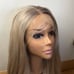 Ombre Ash Blonde Lace Front 24 Inch Wig
