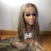 Ombre Ash Blonde Lace Front 24 Inch Wig