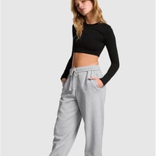 Pink fleece sweatpants