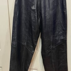 Genuine Real Leather Women’s size 10 Pants with side zipper and button enclosure