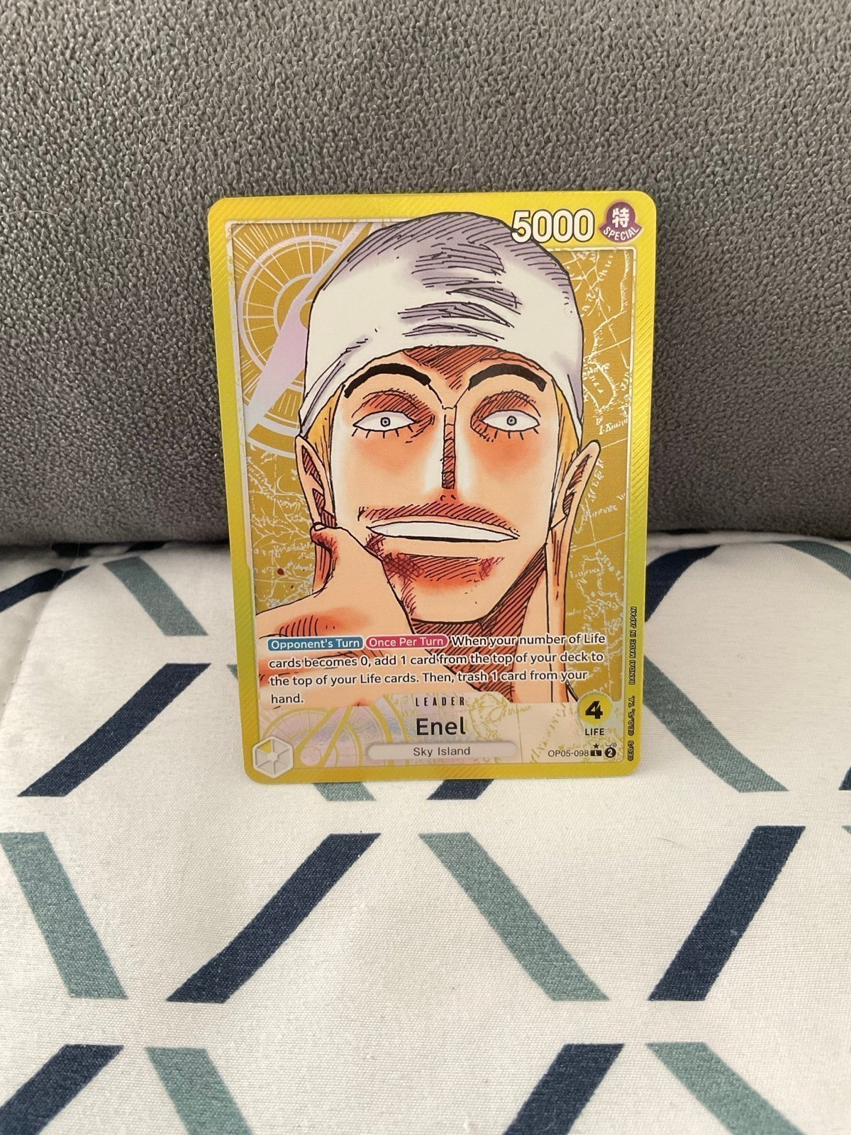 One Piece Awakening of the New Era Enel Alt Art Parallel Leader OP05-098