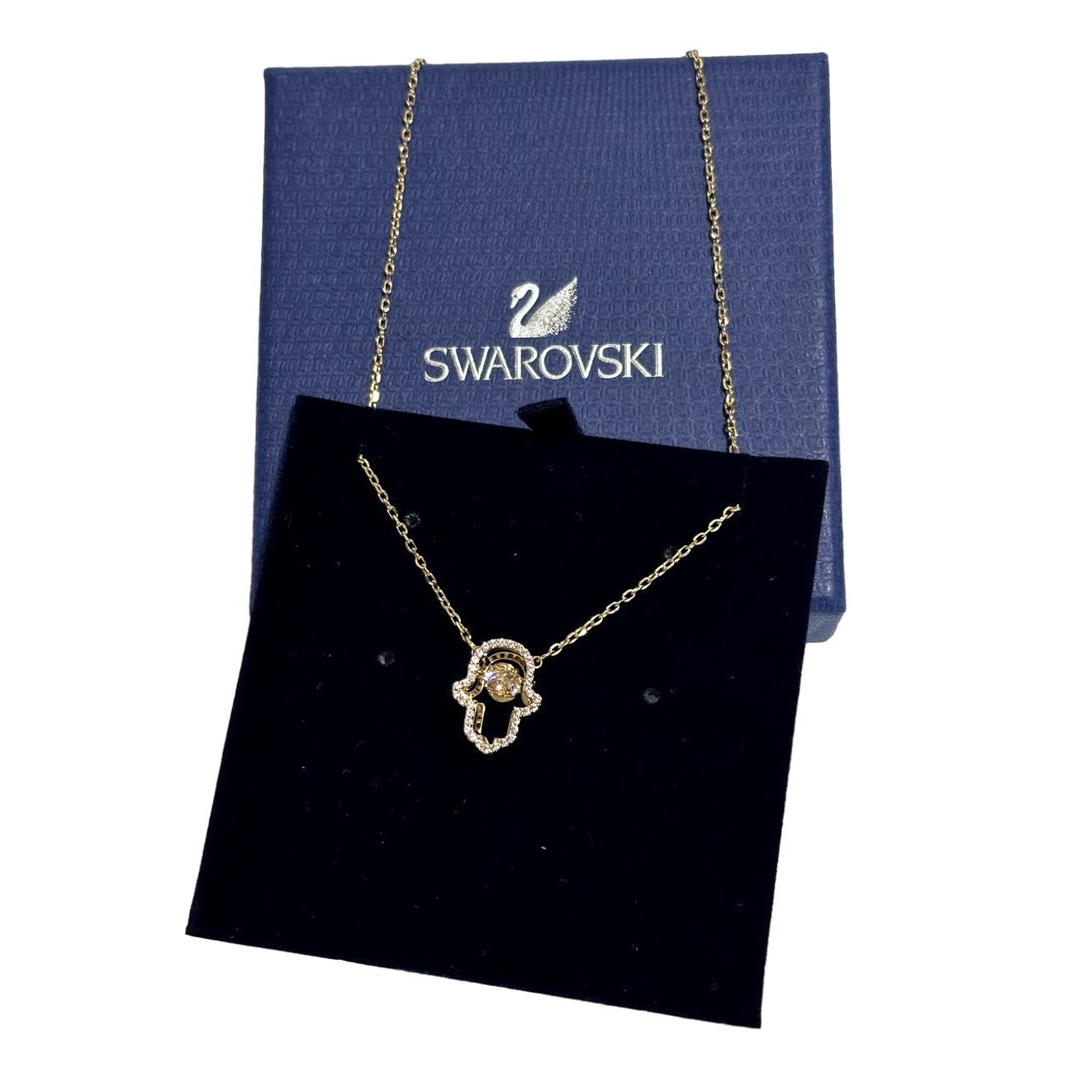 Swarovski Luckily Hamsa Pendant Necklace