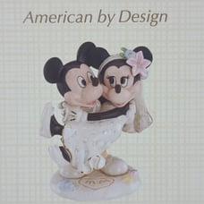 Lenox - Minnies Dream Beach Wedding Disney Cake Topper, New w/COA!