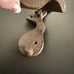 Rustic cast iron pelican bird door knocker, coastal accent home decor Nautical