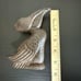 Rustic cast iron pelican bird door knocker, coastal accent home decor Nautical